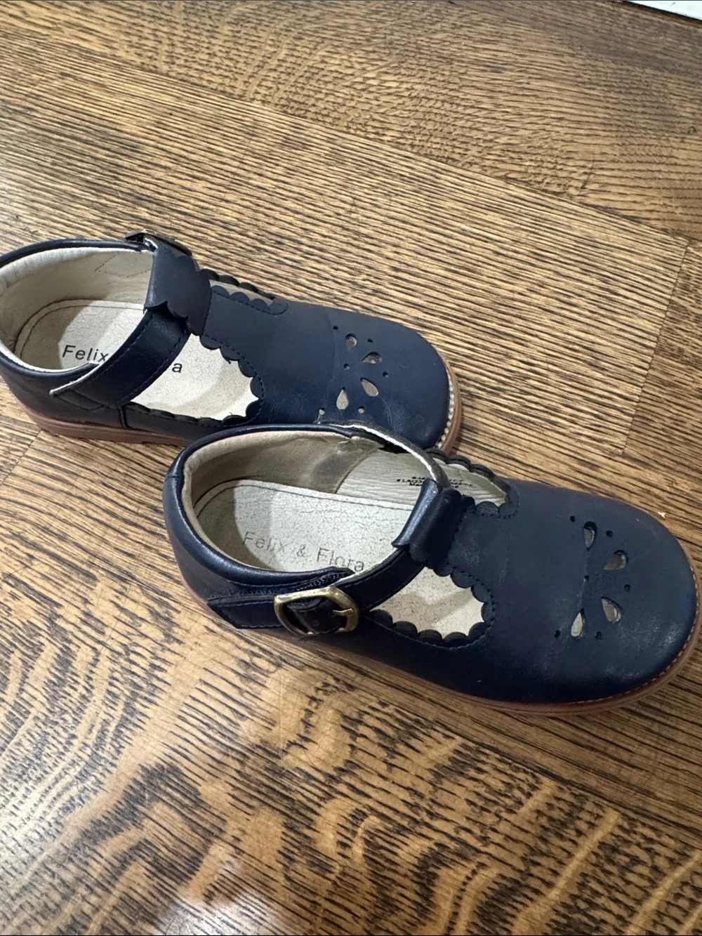 Classic Navy T-Strap Kids Leather Shoes fancy uniform Mary Jane dress shoes